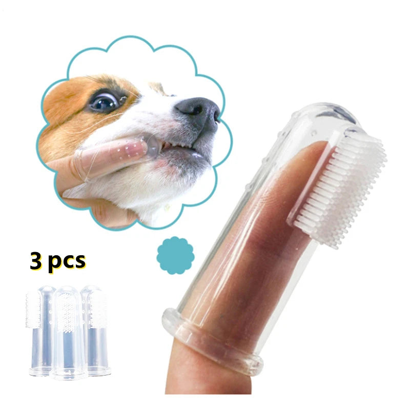 Soft Pet Toothbrush for Cleaning Tartar, Breath, and Teeth