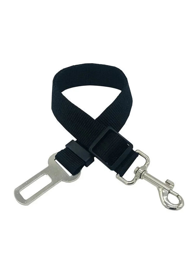 Adjustable Pet Dog Safety Rope for Cars – Red, Blue, Black