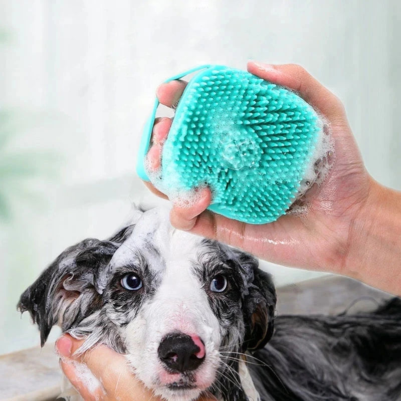 Soft Pet Bath Brush – Grooming and Massage Comb for Dogs - petslif.net