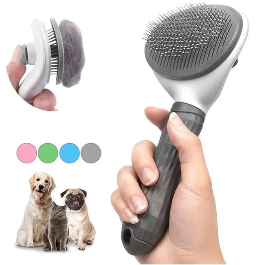 Self-Cleaning Pet Brush: Hair Remover Comb for Dogs and Cats - petslif.net